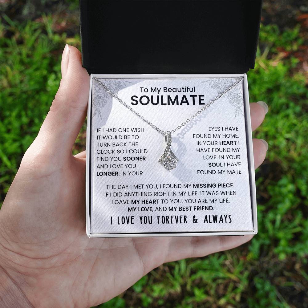 To My Beautiful Soulmate | I Love You, Forever & Always - Alluring Beauty necklace