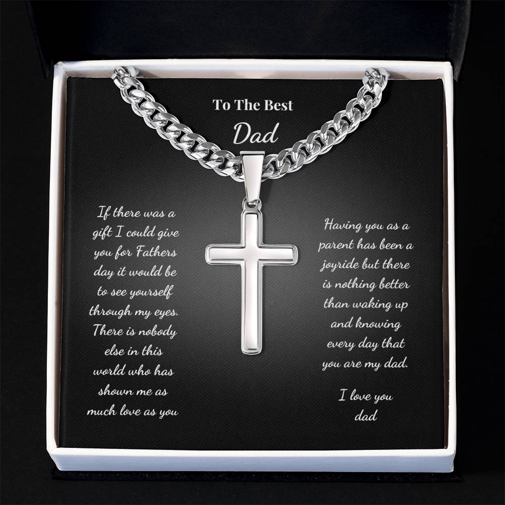 Father's Day Cross Necklace